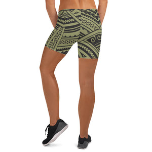 Polynesian Tribal Women's Regular Gym Shorts-Atikapu