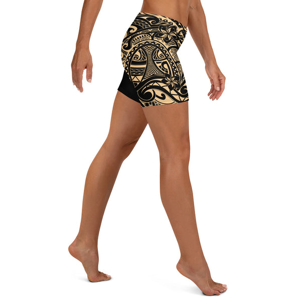 Polynesian Design Women's Regular Gym Shorts-Atikapu