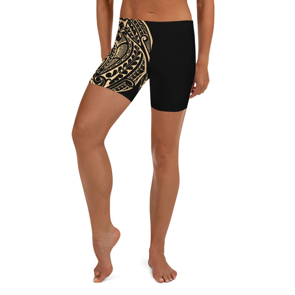 Polynesian Design Women's Regular Gym Shorts-Atikapu