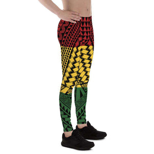 Men's Leggings - Polynesian design reggae color-Atikapu