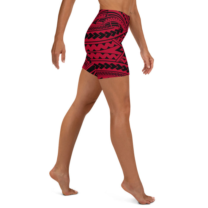 Polynesian Tribal Women's Yoga Shorts