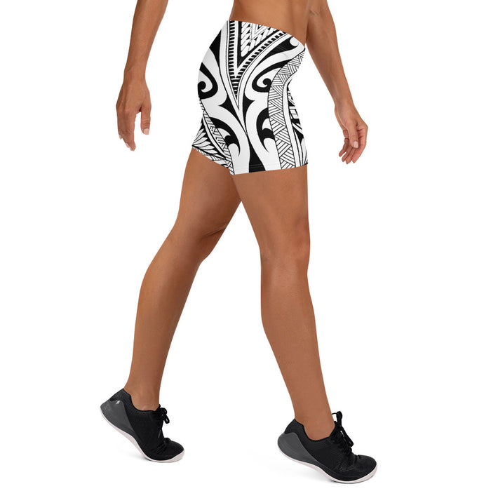Polynesian Tribal Design Women's Regular Gym Shorts