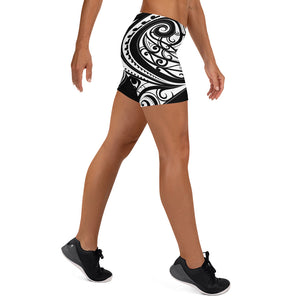 Maori Tattoo Design Women's Regular Gym Leggings-Atikapu