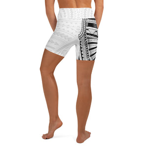 Samoan Tribal Women's Yoga Shorts-Atikapu