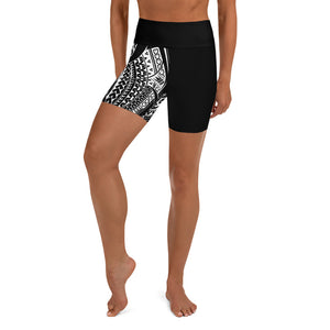Polynesian Tribal Women's Yoga Shorts 2-Atikapu